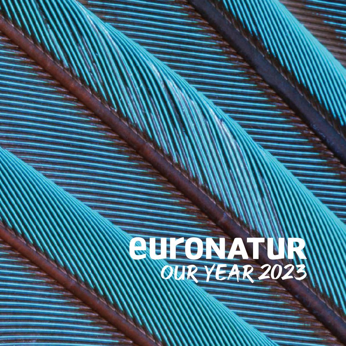 Cover page of the EuroNatur annual report 2023